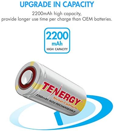 TENERGY SUBC 2200MAH NICD ravna top punjiva baterija - 15 pakovanja