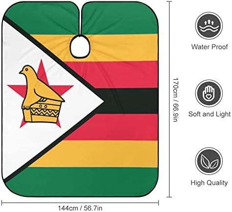 Zimbabwe zastava Barber Cape Profesionalna rezanje kose pregača frizera Cape Barber dodatna