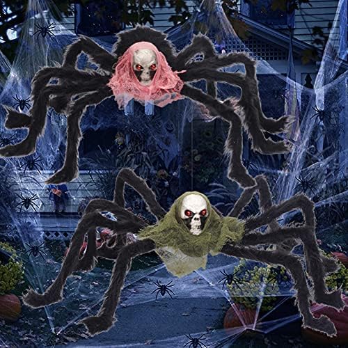 Bestoyard Halloween ukrasi na otvorenom 2 kom. Party Layout Prop zastrašujuće lubanje Spider Decor