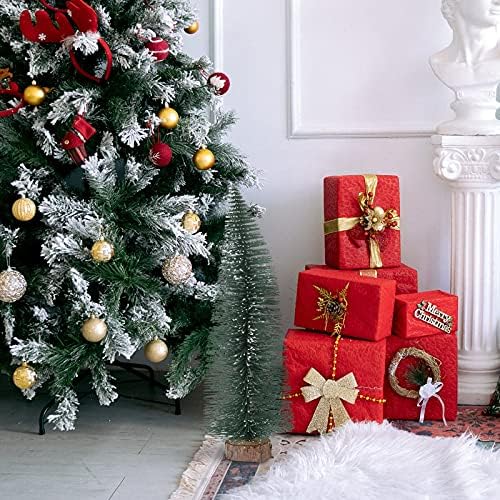 3pcs osjetljive male božićne drveće Cedar Xmas Drvees prikazuje ukrasno dekor za slavlje zabavu
