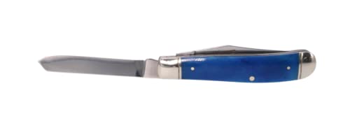 Hladni čelični noževi FL-MTRPR-B Glatki plavi kosti mini traper od nehrđajućeg džepa