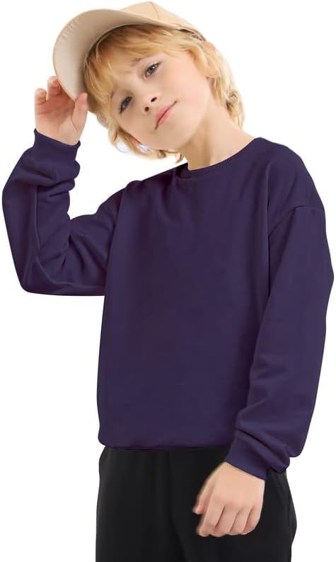 Jiahong dječja fleece duksela meka pamučna košulja s dugim rukavima dugih rukava za dječake ili