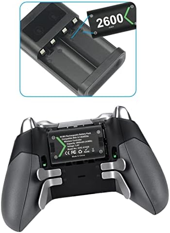 Stanica za punjenje, 2600 mAh izdržljiv punjivač za punjivu baterije za Gamepad
