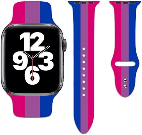 Gledajte bendove kompatibilne sa Apple Watch-om, podesivim mekim silikonskim kaiševima za ručne pojaseve zamjena