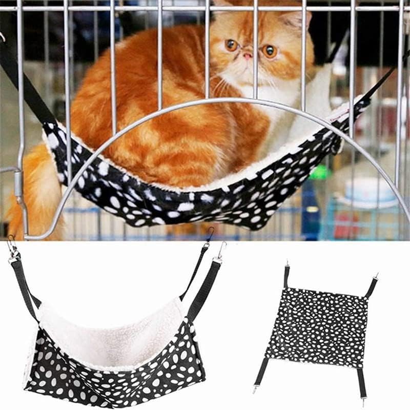 SCDZS viseća viseća mreža za kaveze za kućne ljubimce meki pamuk za mačke s krevetom za mačke viseća mreža
