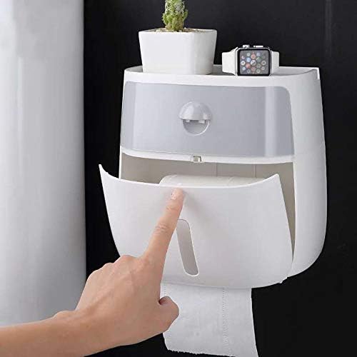 Qwezxc Ne-označavajuća kutija bez otpornosti na noktiju, kreativna kutija s dva sloja s ladicama, wc-om