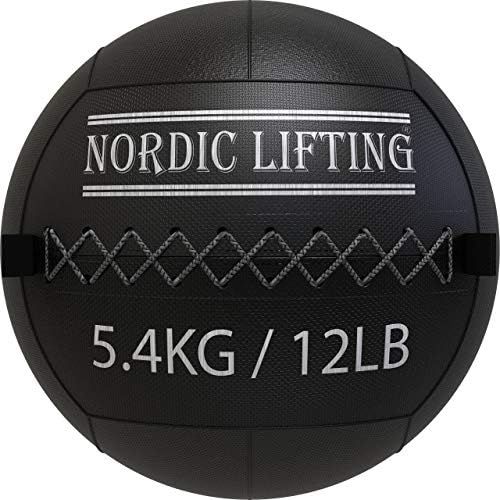 Nordijski dizanje Super teški zglobovi za ručni zamke - crni sivi snop sa zidnom kuglicom 12 lb