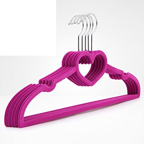 Yumuo Velvet vješalica Neklizajuće deformacijske oblikovane vješalice u obliku srca Plastična odjeća-Prop-j