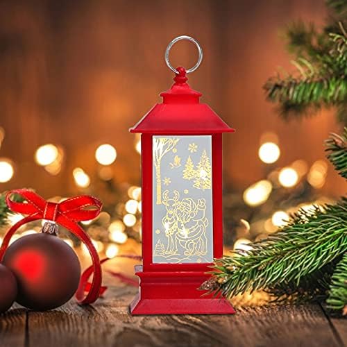 Ihtha Božićne ukrase za zabavu Plamen Svjetiljka Svjetiljka Zrcalo ukras vjetrovska svjetiljka Window Božićni