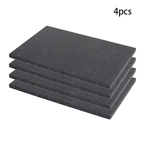 Othmro Crni POM Plastični Lim 0,2*3,94 * 5,9 4kom, kruti i izdržljivi plastični lim za štampanje plastični