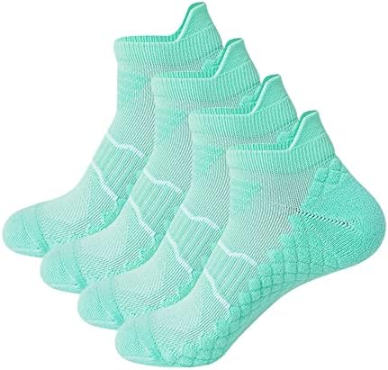 Tennola 4 para Ženske gležnjeve Atletičke čarape niske rezane jastuke za prozračice koje se mogu klizati