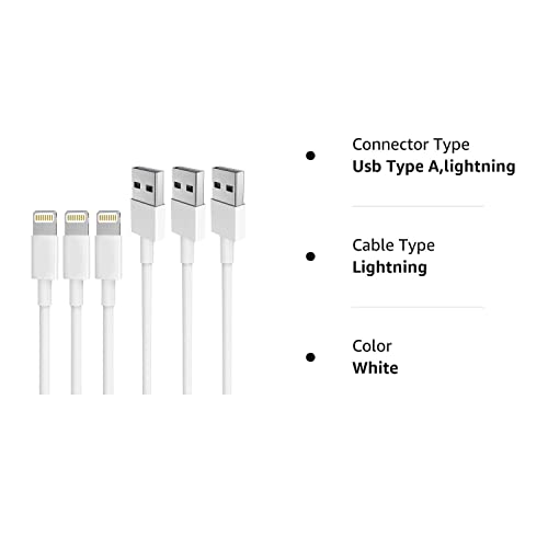 iPhone Charger Aunc 3PACK 6feet Long munja na USB kabl za punjenje brzi konektor kabl za prenos sinhronizacije