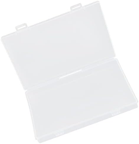 Bestoyard 2pcs Clear Plastične perle Mini plastične kutije Square Plastična kutija Pamučna jar Stora