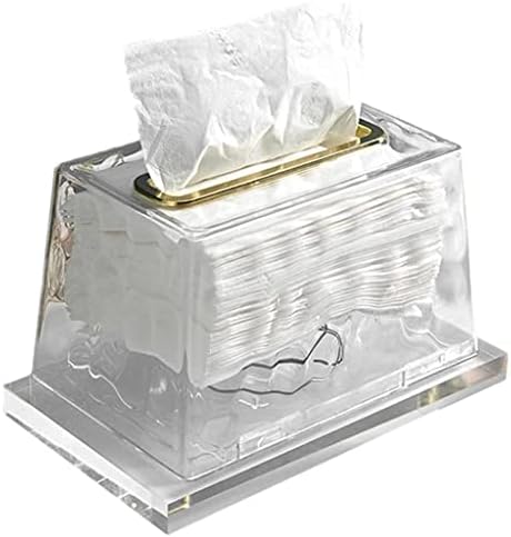 Ylyajy tkivni kutija Clear Prozirni poklopac toaletni toaletni papir Kristalno držač za držač salveta