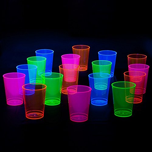 Osnovne zabave N92505 Brights Plastične čaše / Tumblers, kapacitet od 9 unci, neon plava