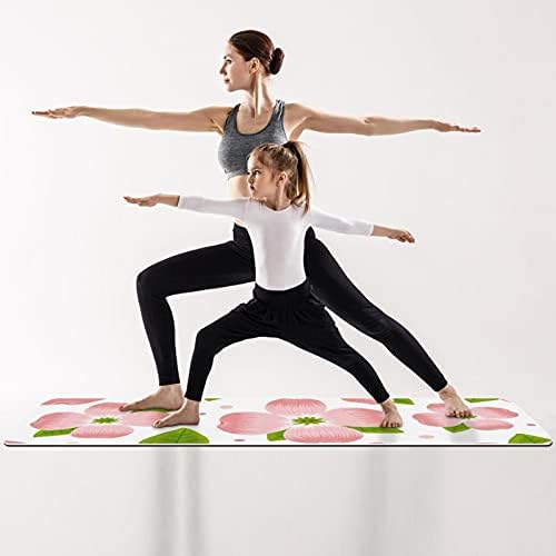 Flower Pattern Extra Thick Yoga Mat - Eco Friendly Non - slip Vježba & fitnes Mat Vježba Mat za sve
