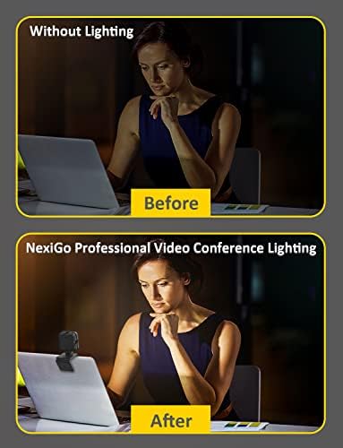 Nexigo Svjetlo za streamere, poboljšani video komplet za osvjetljenje video konferencije s
