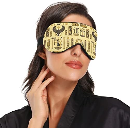 Unisex Sleep maska ​​za oči drevne egipat-faraoh-sigil noćna maska ​​za spavanje SOFTSKO SWISER