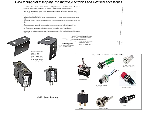 Nosač za dvostruke ploče Električne komponente poput prekidača gumba, preklopni prekidač, LED indikatorski