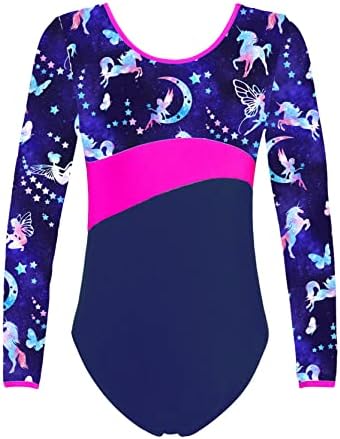 Haitryli Dječija odjeća za djevojčice jednodijelna Odjeća sa šortsom sportska odjeća Dugi rukav gimnastičko