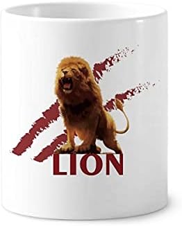 Feline lavovi ferotiznim stvorenjima četkica četkica za četkicu za zube šalica CERAC štand olovke