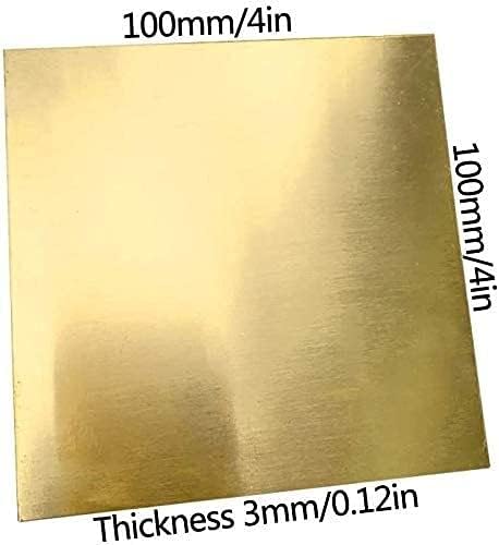 Yiwango bakar list folija mesing Debljina lima 0. 11 in bakarni lim 8x8 in za obradu metala zanat DIY, razne