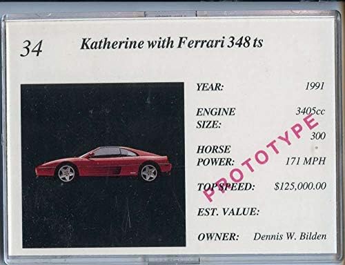 Katherine W / Ferrari 348 TS Auto kartice 1992 Egzotični snovi 34 Prototip