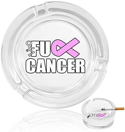 Jebeni rak smiješan stakleni pepeljara za cigarete okrugli pepeo za prijenosni nosač pepela za unutarnju