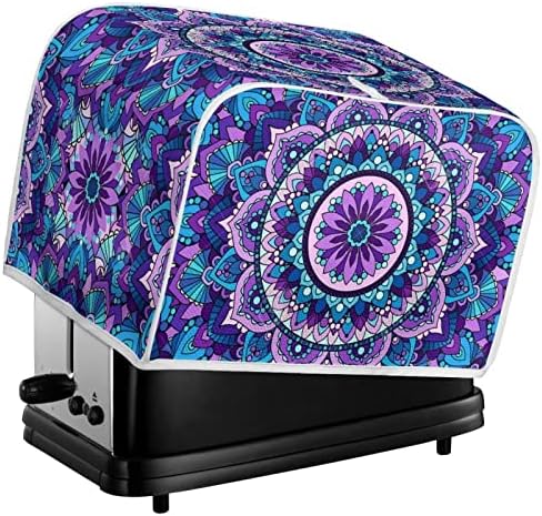 Jeocody Toster Cover Purple Mandala Print 2 Rezanje tostera s ručkom aparatom Poklopite toster za zaštitu