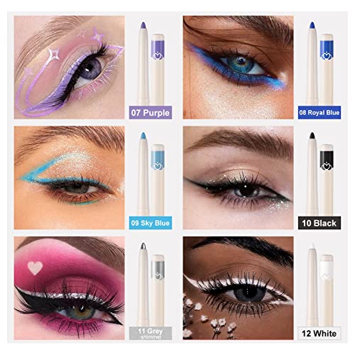 Outfmvch Makeup Pencil Pearl Eyeliner Metalik Eyeliner Pencil Glitter Color Eyeliner Za Žene
