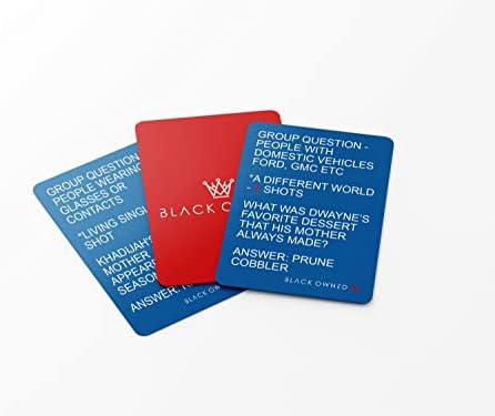 Crni u vlasništvu | Crni film i TV emisija Trivia piting karta igra paket paketa | 6 filmova i 6 TV emisije |
