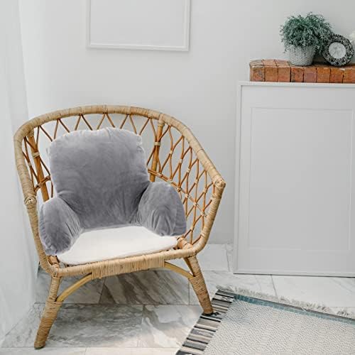 DiDiseaon vanjske stolice nazad jastuk veliki jastuk za čitanje sive sa rukama pamučne stolice za krevet