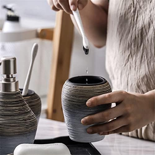Sawqf Cup sa za zube za zube Retro ručno izrađena keramika Keramika kupaonica Toaleti Pribor za