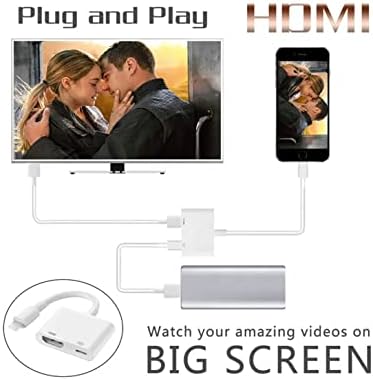Pretvornik kabl za Apple Munja na HDMI 1080p Digitalni AV TV adapter bijeli kabel za iPhone