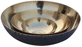 De kulture ayurveda čista kansa bronza ugniježđena zdjela od 3 za Biryani, Ramen, rezanci, makaroni,