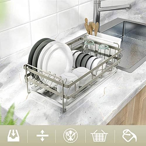 Jahh metalni stalak za sudope - sudoper, odvodni nosač, regal za prenošenje tabele, jednoslojni kućni