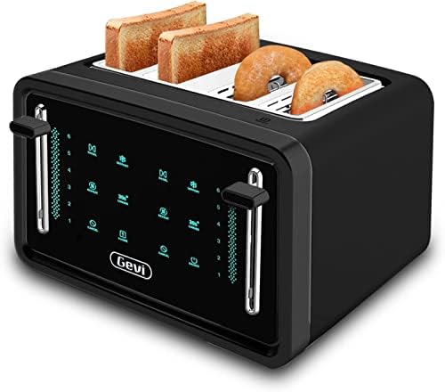 Gevi toster 4 kriška, LED displej dodirni ekran Bagel Toster sa dvostrukim upravljačkim pločama
