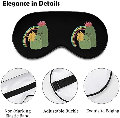 Slatki kaktus Rainbow Mekana maska ​​za oči efektivne maske za spavanje Swear Comfort Vepo sa elastičnim