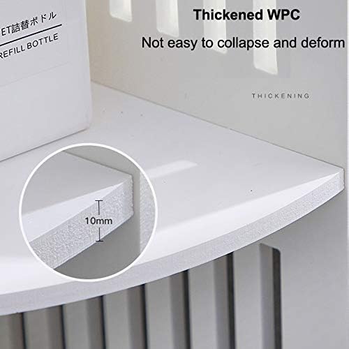 WDBBY Mobile Vodootporni umivaonik u obliku kabineta ugao s policom za kupatilo na namještaj kupaonice