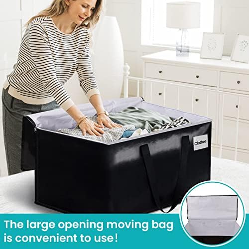 Exctotes Extra Veliki pokretni kutija-pokretne torbe sa patentnim zatvaračem, ručke i pribor za