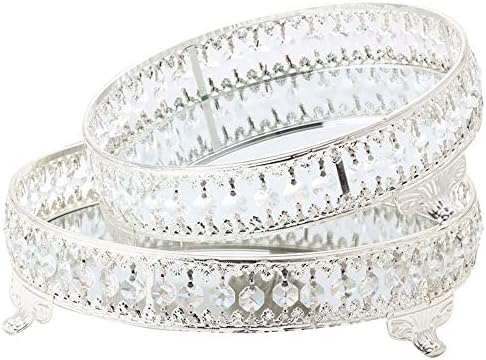 Posuda za torte srebrni kristalni metalni stalak za torte od vjenčanih perli stalak za torte
