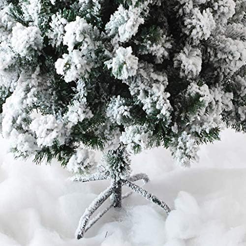 PDGJG Umjetno božićno drvce, pjena snijeg božićna drveća s metalnim štandom za odmorski ukras