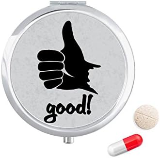 Thumb Outline Personalizirana Torbica Za Pilule Za Geste Džepna Kutija Za Skladištenje Lijekova