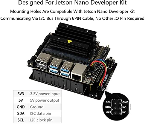 Bicool Waveshare neprekidni modul napajanja napajanja za Jetson Nano programer, stabilan 5V izlaz snage