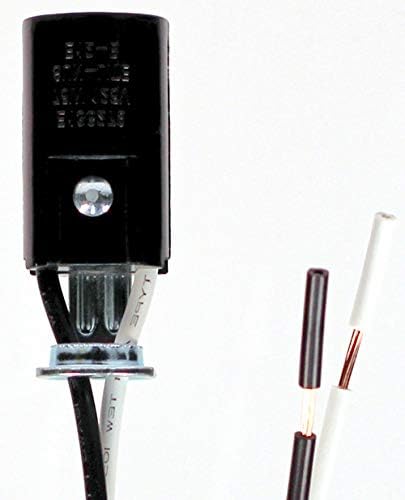 Creative Hobiji SOCKETHW Candelabra baza lampa držač svjetlo utičnica, 6 inčni žica vodi | montažu