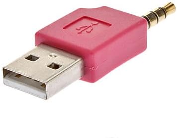 USB 2.0 muški do 3,8 mm muški audio adapter crvena sa rupom za rezanje
