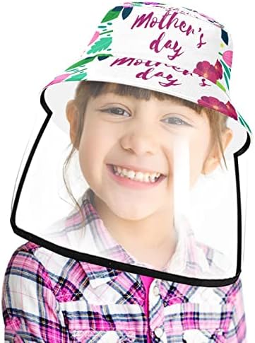 Zaštitni šešir za odrasle sa štitom za lice, ribarsko šešir protiv sunčeve kape, majčin dan cvjetni