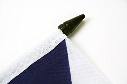 AZ zastava Marche stola zastava 4 '' x 6 '' - Italija - talijanski kraj stola zastava 15 x 10 cm - crna plastična