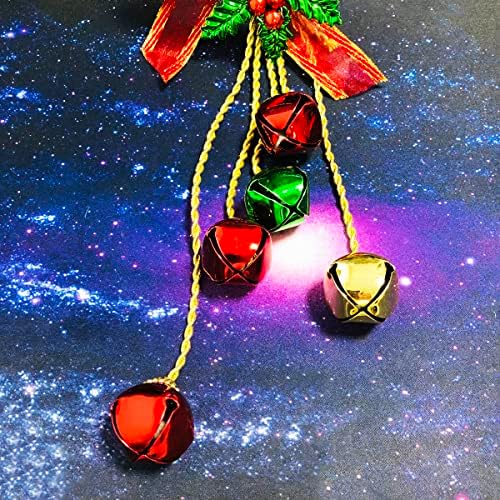 Hallwayeeeee 3pack Božićni ukras Jingle Bell Ornament Xmas Party Dekorativni zvona Viseći dekor za izveze