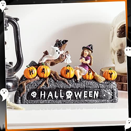 Ukrasi za halloween Halloween Stollop smola figurica vještica ručna oslikana figurica Halloween Resin